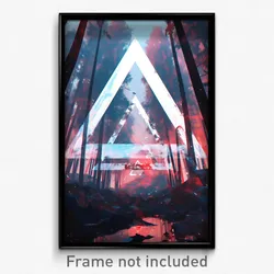 Art Poster - Triangular Grove (Psychedelic Trippy Weird 11x17 Print)
