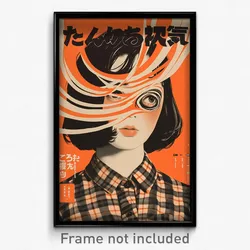 Japanese Movie Poster - Woman Feeling Carefree, Immaculate Plaid Neckwear