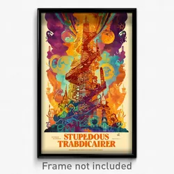 French Movie Poster - Stupendous Ladder (France Retro Film Art Print)