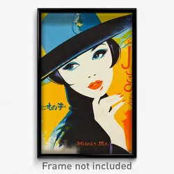 French Movie Poster - Girl Feeling Jealousy, Glossy Large Hat (France Art Print)