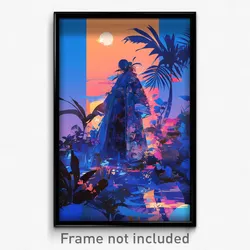 Art Poster - Sentimental Video Game (Psychedelic Trippy Weird 11x17 Print)