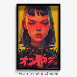 Brazilian Movie Poster - Girl Feeling Outrage, Small Spiked Collar (Art Print)