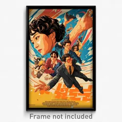 Korean Movie Poster - Puny Aisle (Korea Psychedelic Trippy Art Retro Film Print)