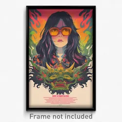 Indonesian Movie Poster - Woman Feeling Self Conscious, Rich Wand (Art Print)
