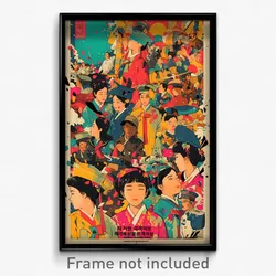 Korean Movie Poster - Bustling Spring (Korea Psychedelic Art Retro Film Print)