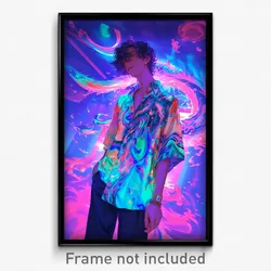 Anime Art Poster - Man Feeling Self Respecting, Awesome Frilled Shirt (Print)