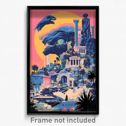 Greek Movie Poster - Impressive Historical Architecture (Greece Film Art Print)