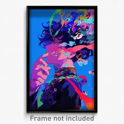 Anime Art Poster - Boy Feeling Distracted Wearing Burly Tress Ribbon (Print)