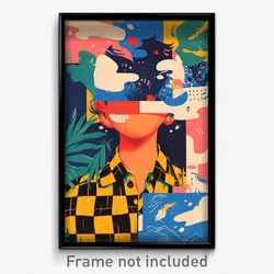 Indonesian Movie Poster - Boy Feeling Possessive, Majestic Colored Stripes