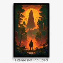 Russian Movie Poster - Grimy Dolmen (Russia Psychedelic Art Retro Film Print)