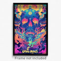 Thai Movie Poster - Nutty Motte (Thailand Psychedelic Art Retro Film Print)