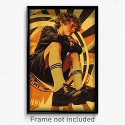 German Movie Poster - Boy Feeling Pensiveness, Warped White Socks (Art Print)