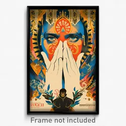Greek Movie Poster - Man Feeling Loathing, Curvy White Gloves (Greece Art Print)