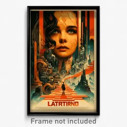 Thai Movie Poster - Outstanding Labyrinth (Thailand Retro Film Art Print)