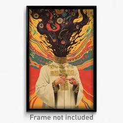 Russian Movie Poster - Damp Ego Death (Russia Psychedelic Art Retro Film Print)