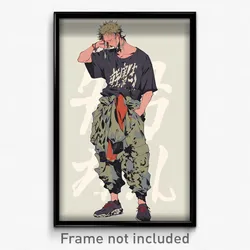 Anime Art Poster - Man Feeling Sullenness Wearing Heavenly Edgy Clothes (Print)