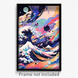 Art Poster - Old Fashioned Tsunami (Psychedelic Trippy Weird 11x17 Print)