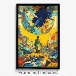 Bollywood Movie Poster - Boy Feeling Self Pity, Well Made Yellow Wings (Print)