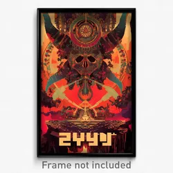 Hebrew Movie Poster - Basic Body (Israel Psychedelic Art Retro Film Print)