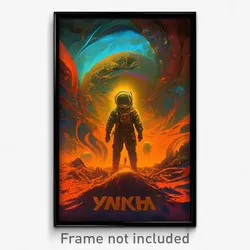 Russian Movie Poster - Dark Pluto (Russia Psychedelic Art Retro Film Print)