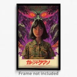 Indonesian Movie Poster - Girl Feeling Mystified, Drab Two Tone Shirt (Print)