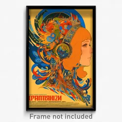 Russian Movie Poster - Girl Feeling Impatient, Made Up Egg Hair Ornament (Print)