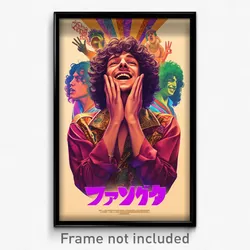 Brazilian Movie Poster - Man Feeling Joviality, Purple Red Sleeves (Art Print)