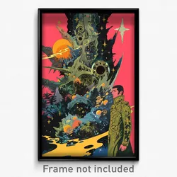 French Movie Poster - Starry Mount (France Psychedelic Art Retro Film Print)