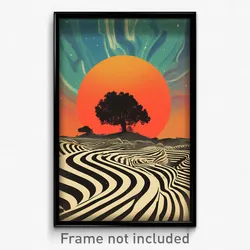 German Movie Poster - Squiggly Vista (Germany Psychedelic Art Retro Film Print)