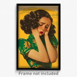 Brazilian Movie Poster - Woman Feeling Restlessness, Wiry Naval Uniform (Print)