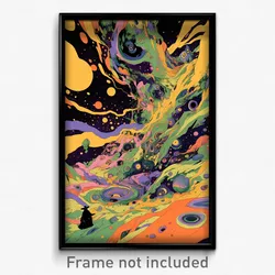 Art Poster - Drab Gully (Psychedelic Trippy Weird 11x17 Print)