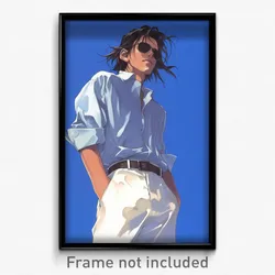 Anime Art Poster - Man Feeling Unnerved Wearing Memorable White Pants (Print)
