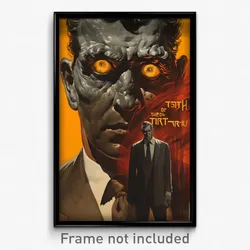 German Movie Poster - Man Feeling Charity, Elaborate Grey Necktie (Art Print)