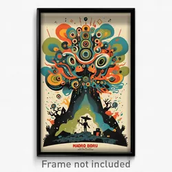 Mexican Movie Poster - Swirly Music Festival (Mexico Retro Film Art Print)
