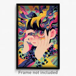 Indonesian Movie Poster - Kaleidoscopic Pizza Shop (Indonesia Film Art Print)