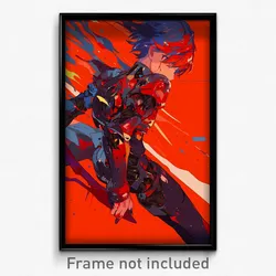 Art Poster - Boy Feeling Vengeful Wearing Curvy Armor (Art Print)