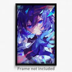 Anime Art Poster - Girl Feeling Guilt Wearing Grimy Mittens (Print)