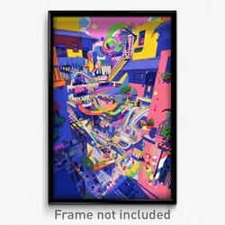 Art Poster - Normal Ghetto (Psychedelic Trippy Weird 11x17 Cartoon Print)