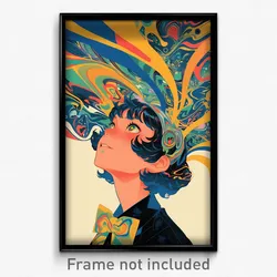 Movie Art Poster - Boy Feeling Tolerance, Wavy Yellow Bow (Retro Film Print)