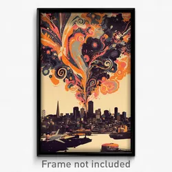 Russian Movie Poster - Adorable San Francisco (Russia Retro Film Art Print)