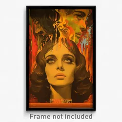 Russian Movie Poster - Woman Feeling Self Respecting, Grizzled Shoulder Strap