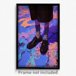 Art Poster - Man Feeling Love Wearing Original Leg Ribbon (Print)