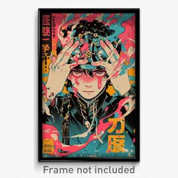 Chinese Movie Poster - Boy Feeling Negative, Grimy Aqua Headwear (Art Print)