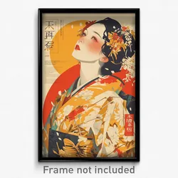 Chinese Movie Poster - Woman Feeling Enchanted, Lively Two Tone (Art Print)