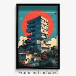 Brazilian Movie Poster - Superficial Exotic Town (Brazil Retro Film Art Print)