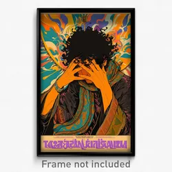 Greek Movie Poster - Man Feeling Epiphany, Heavenly Arm Ribbon (Art Print)
