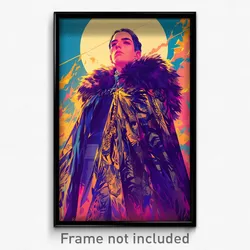 Spanish Movie Poster - Boy Feeling Unsettled, Grandiose Fur Trimmed Cape (Print)