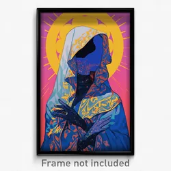 Art Poster - Worldly Ego Death (Psychedelic Trippy Weird 11x17 Cartoon Print)