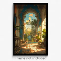 Art Poster - Exotic Parsonage (Psychedelic Trippy Weird 11x17 Cartoon Print)
