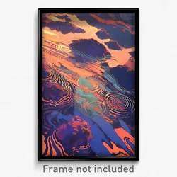 Art Poster - Wooden Blender (Psychedelic Trippy Weird 11x17 Cartoon Print)